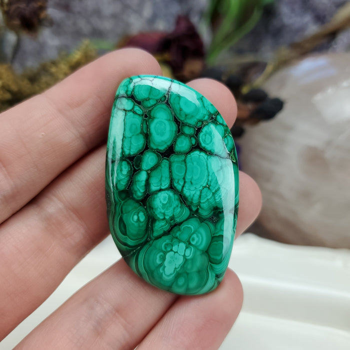 Malachite Cabochon, 21