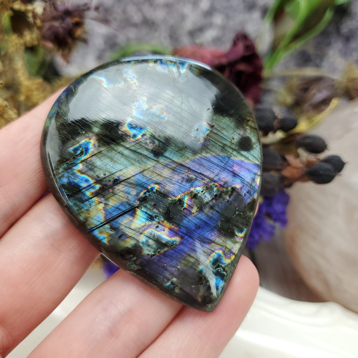 Purple Labradorite Cabochon, 1