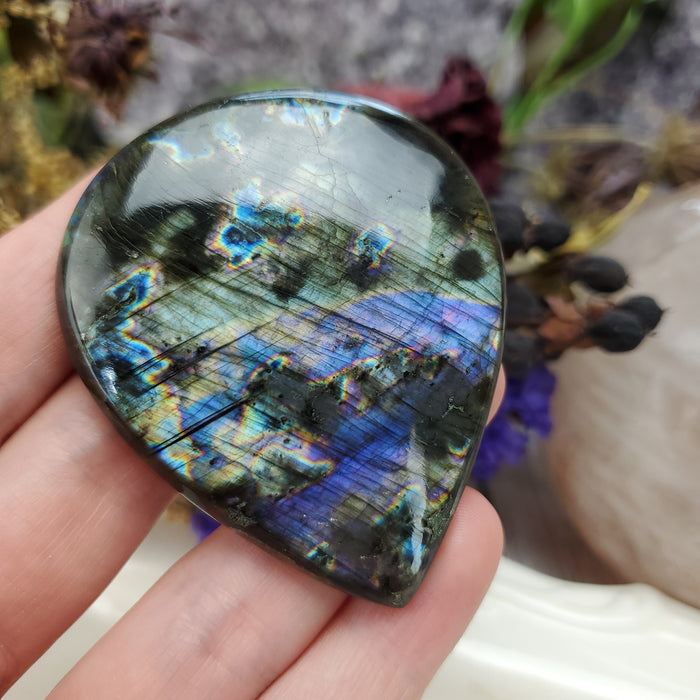 Purple Labradorite Cabochon, 1