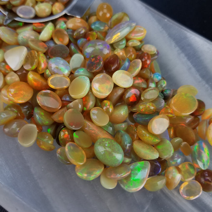 Natural Welo Opal Cabochons, 10 ct sets