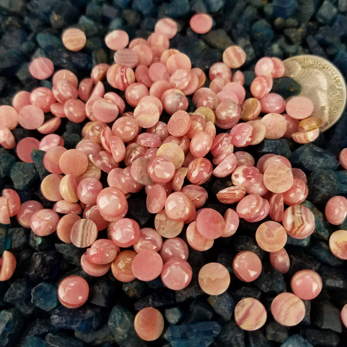 Rhodochrosite 6mm Round Cabochons