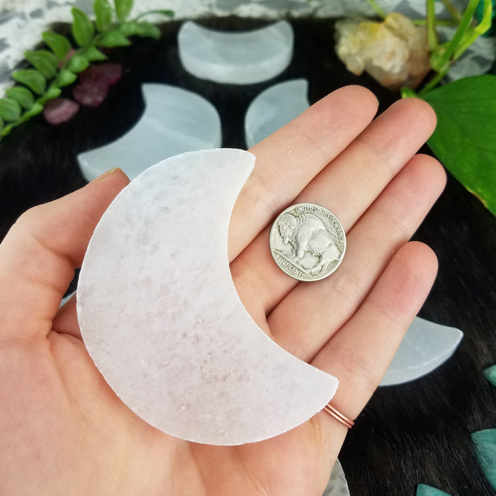 Selenite Moons