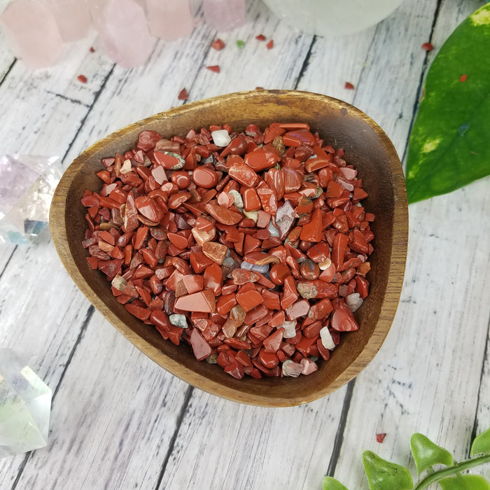 Red Jasper Chips, 50 gram bags