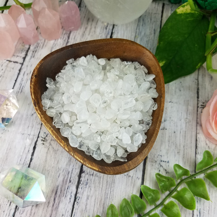 Clear Quartz Chips, 50 gram bags