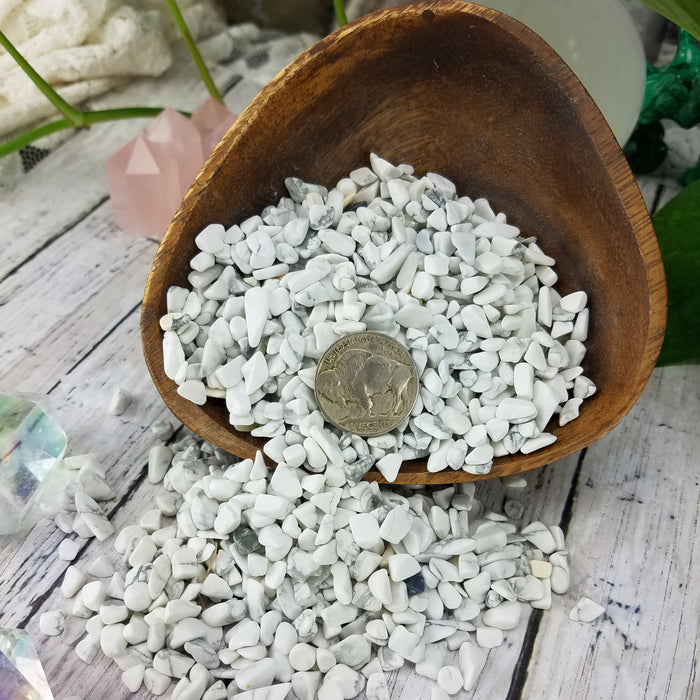 Howlite Chips, 50 gram bags