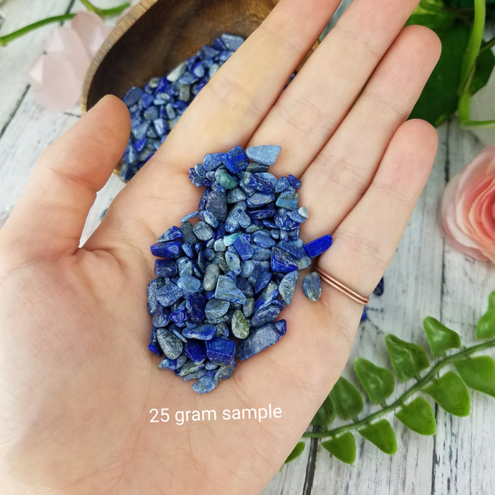 Lapis Lazuli Chips, 50 gram bags