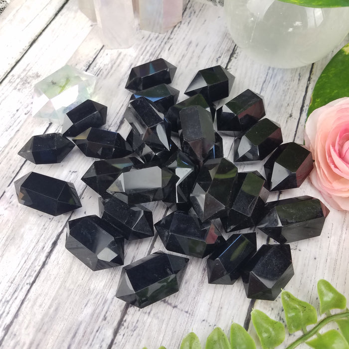 Obsidian Double Terminated Points, small