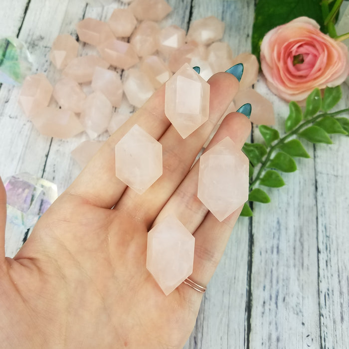 Rose Quartz Double Terminated Points, small