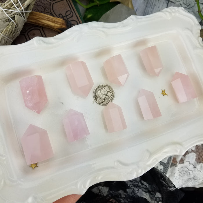 Rose Quartz Points, small