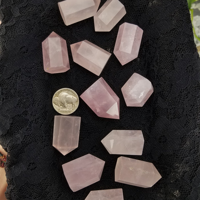 Rose Quartz Points, small