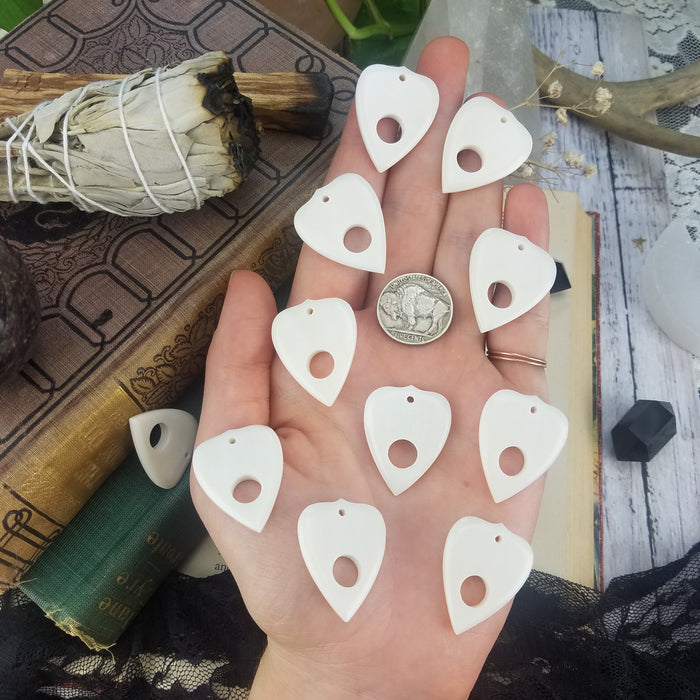 Bone Planchette, drilled, medium