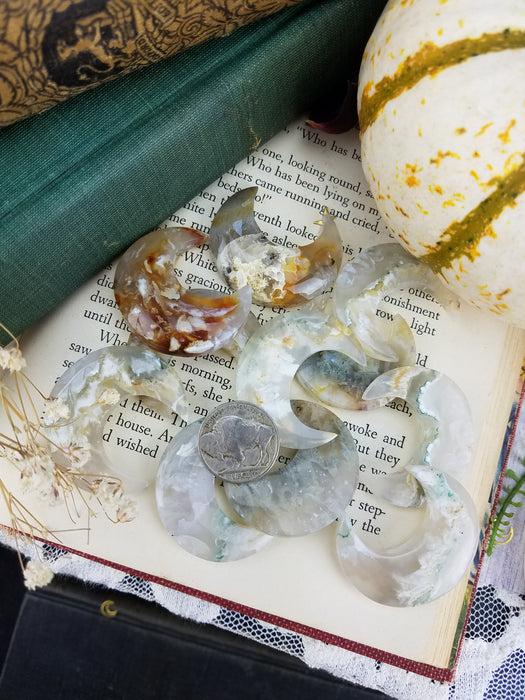 Seam Agate Moons