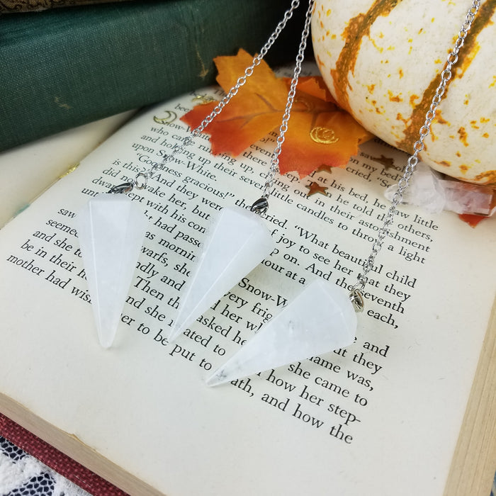 White Quartz Pendulums