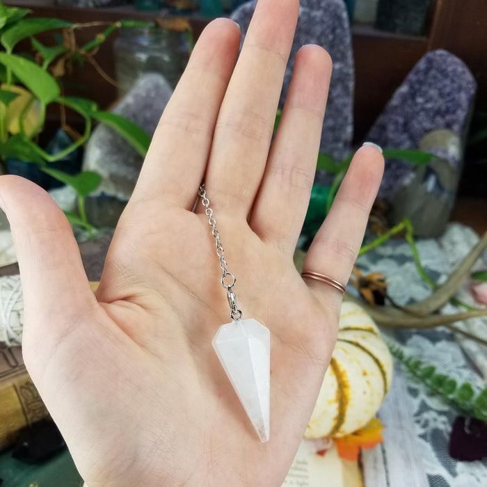 White Quartz Pendulums