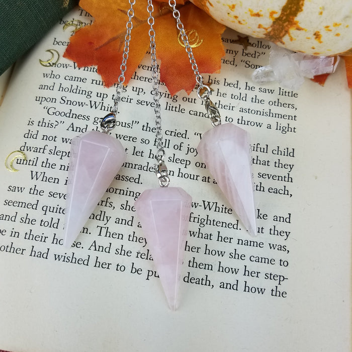 Rose Quartz Pendulums