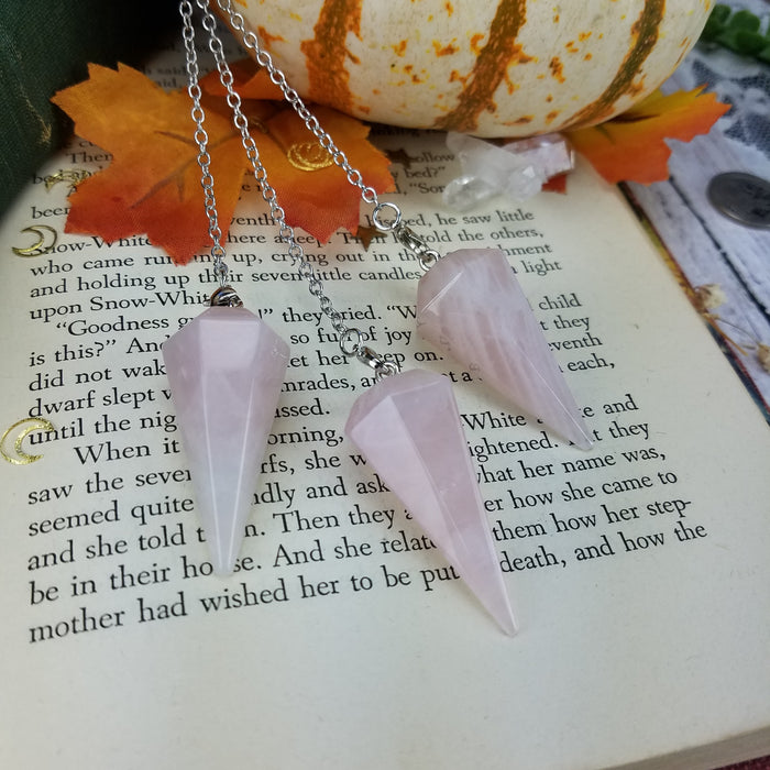 Rose Quartz Pendulums