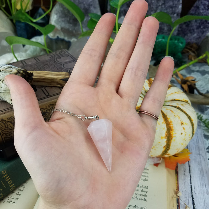 Rose Quartz Pendulums