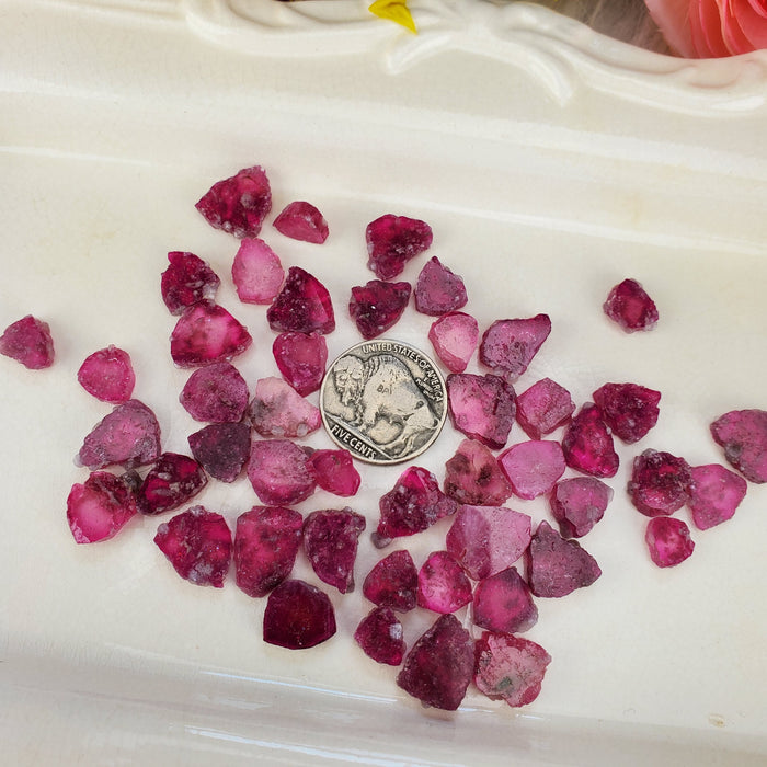 Fuchsia Tourmaline Slices, small