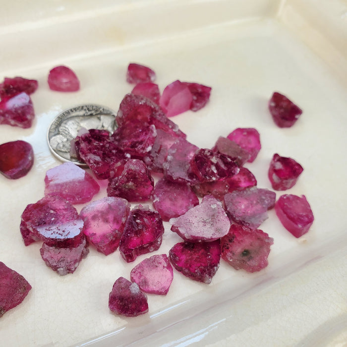 Fuchsia Tourmaline Slices, small