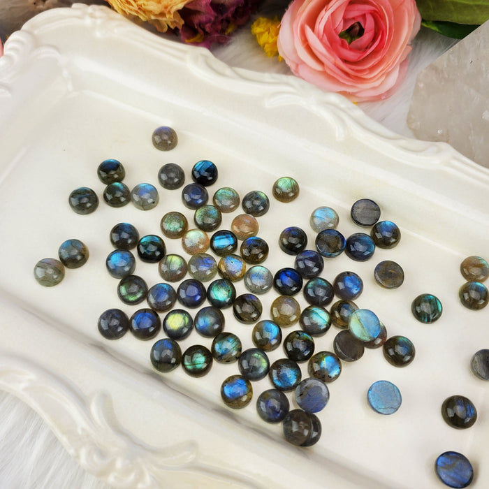 Labradorite Round Cabochons, 10mm