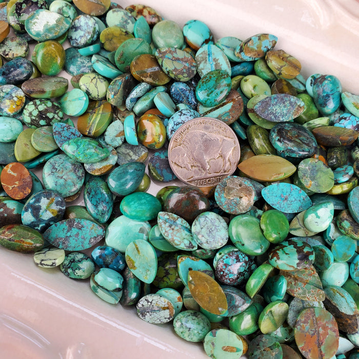 Tibetan Turquoise Cabochons, small