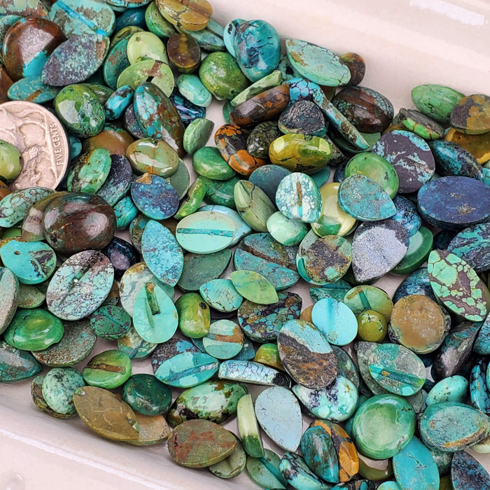 Tibetan Turquoise Cabochons, small