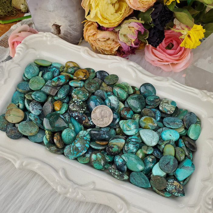 Tibetan Turquoise Cabochons, medium