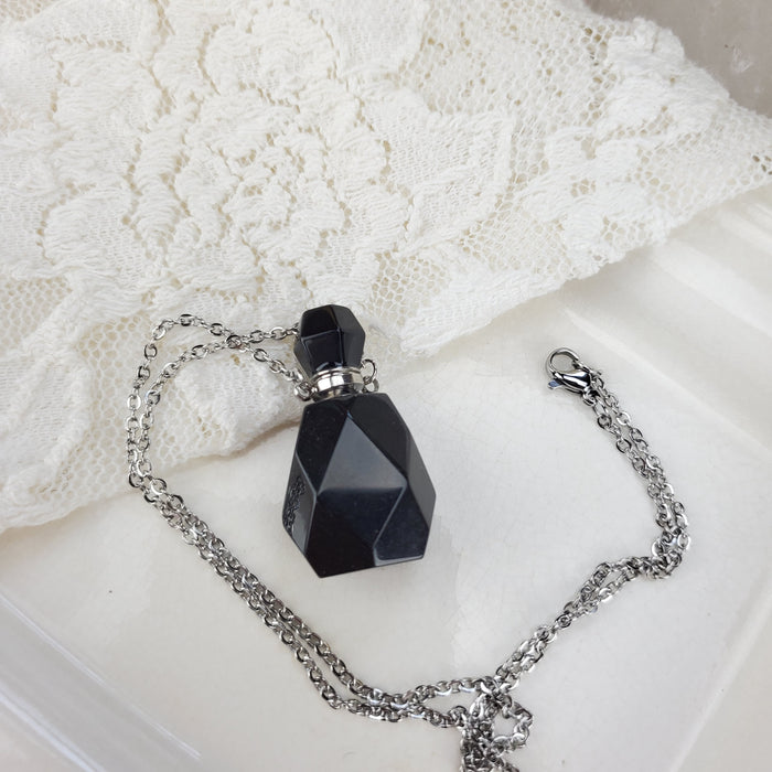 Crystal Perfume Bottles, Obsidian