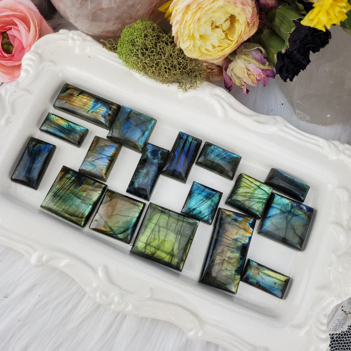 Labradorite Square/Rectangle Cabochons