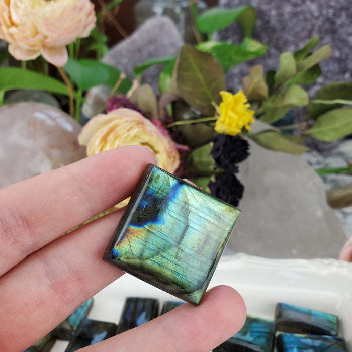 Labradorite Square/Rectangle Cabochons