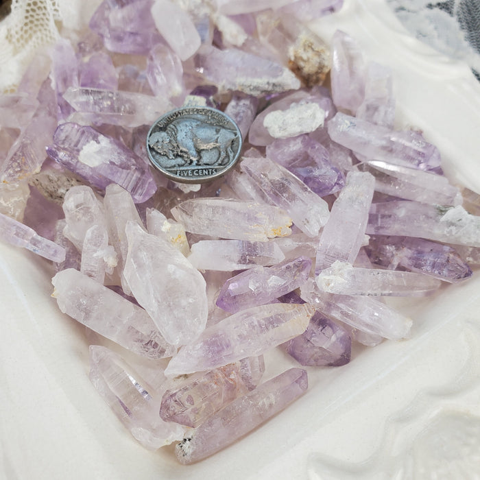 Vera Cruz Amethyst Points, lightly saturated