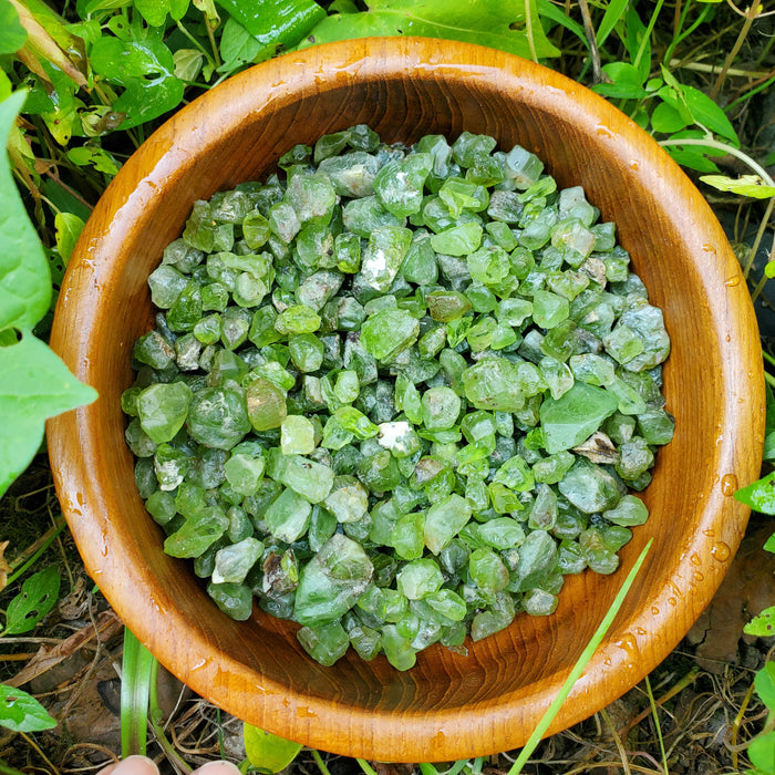 Peridot Pieces, Raw