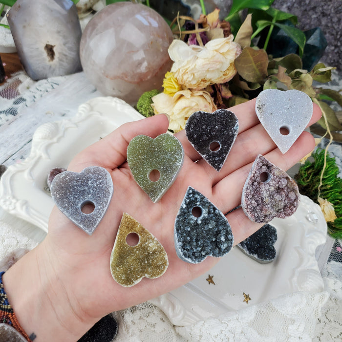 Brazilian Druzy Quartz Planchettes