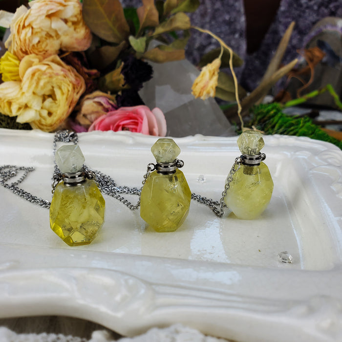 Crystal Perfume Bottles, Citrine