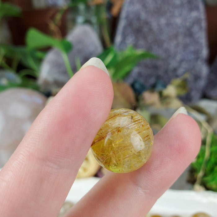 Golden Rutile Quartz Spheres