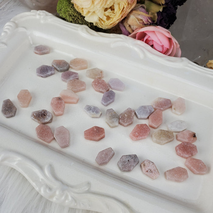 Pink Amethyst Coffins, Mini