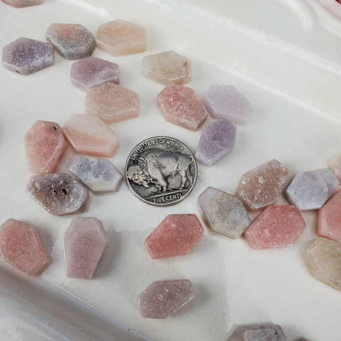 Pink Amethyst Coffins, Mini