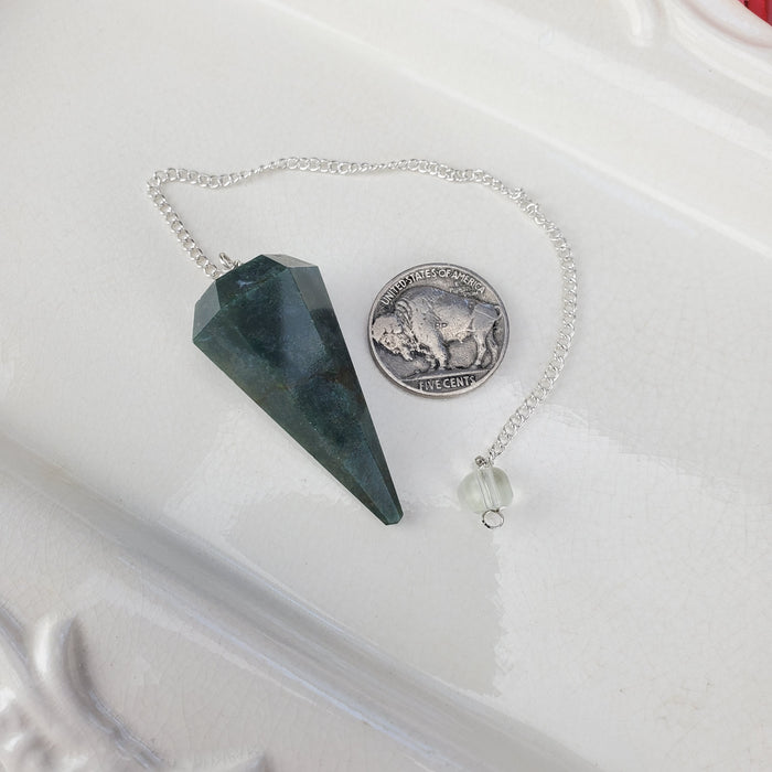 Moss Agate Pendulums