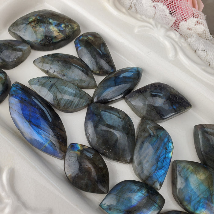 Free Form Labradorite Cabochons, craft quality