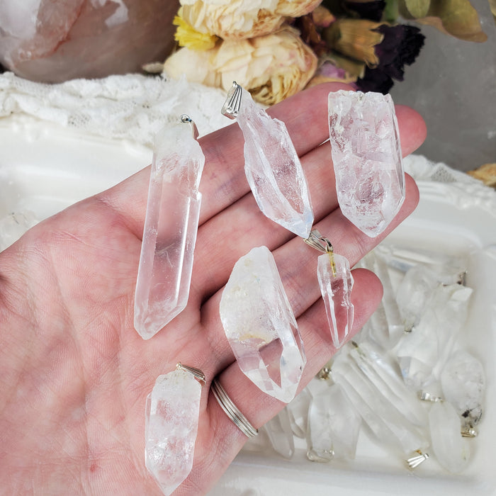 Quartz Points, pendants