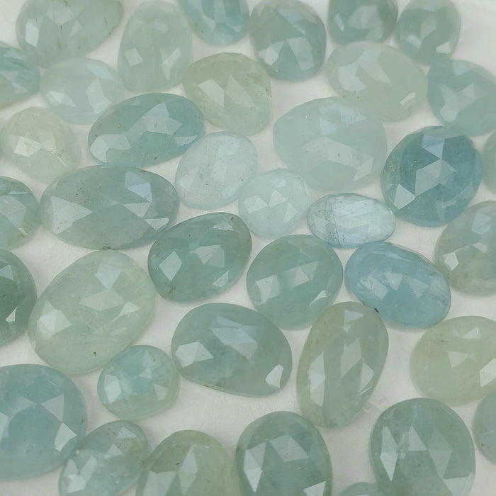 Aquamarine Rose Cut Cabochons