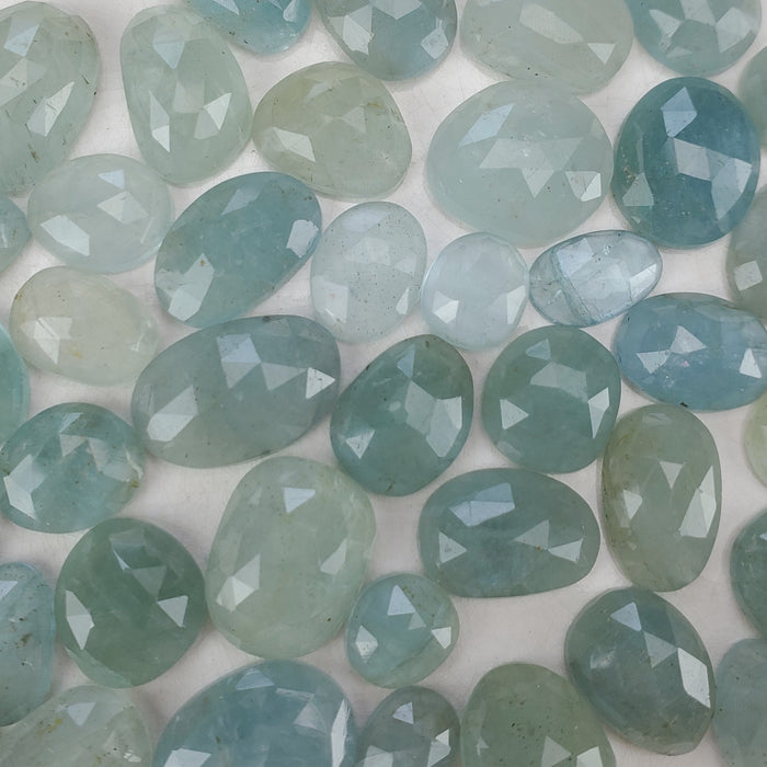 Aquamarine Rose Cut Cabochons