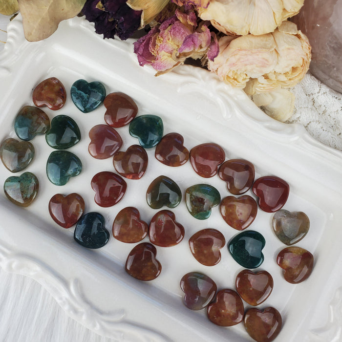 Indian Agate Hearts, Mini