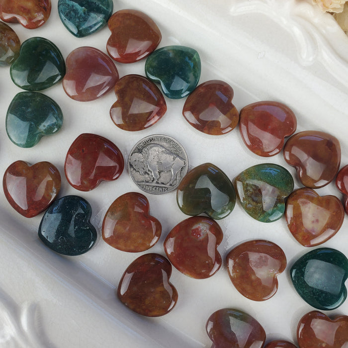 Indian Agate Hearts, Mini