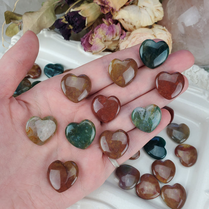 Indian Agate Hearts, Mini