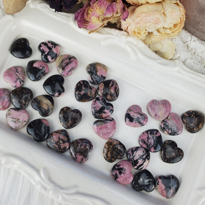 Rhodonite Hearts, Mini