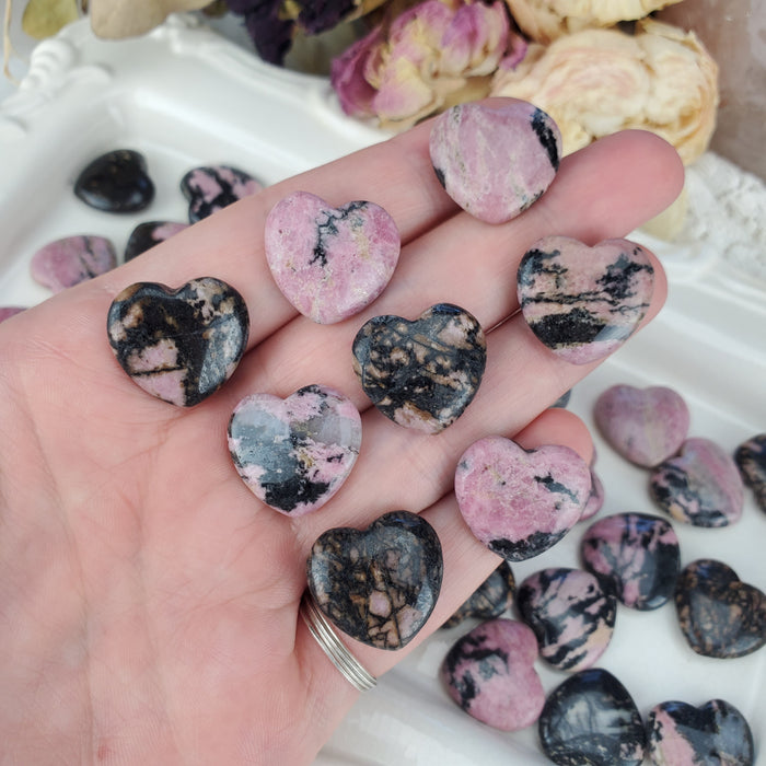 Rhodonite Hearts, Mini