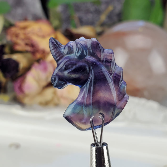 Fluorite Unicorn Cabochons