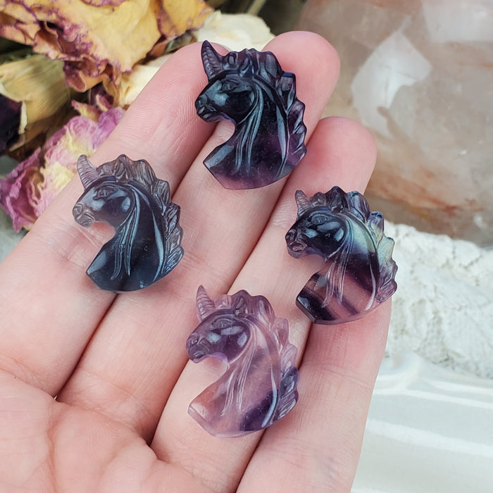 Fluorite Unicorn Cabochons