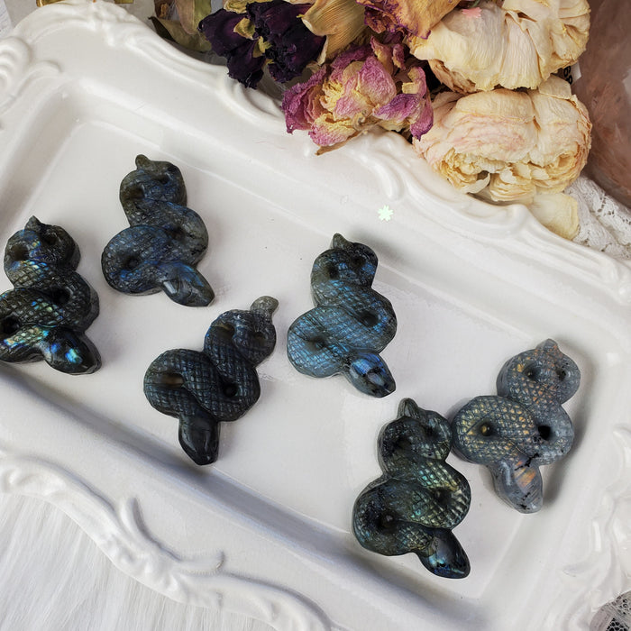 Labradorite Snakes, second quality